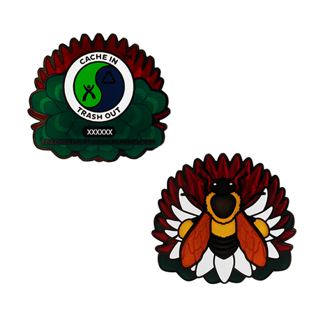 Season Two 2022 CITO Geocoin & Tag Set- Red