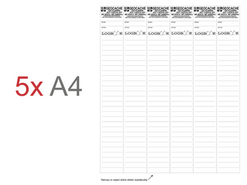 Logbook wodoodporny. 3,3 cm. 5 kartek