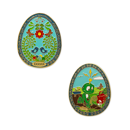 2024 Egg Geocoin - Polished Gold